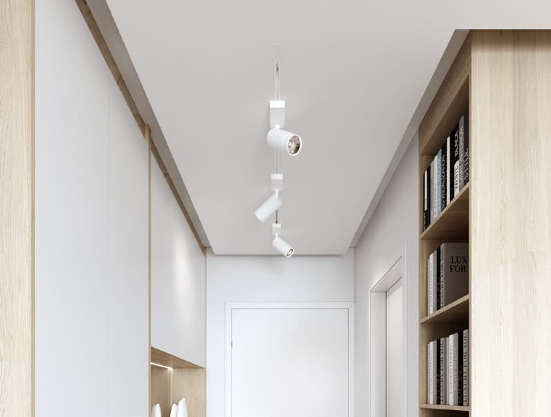 Система LumFer Track 23 Light (48V) — монтаж натяжного потолка