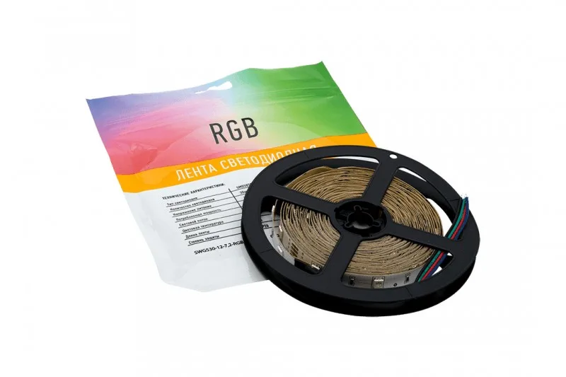 Лента светодиодная 5050 4в1, 19,2 Вт/м 60Led/m RGBW+3000 24 SWG