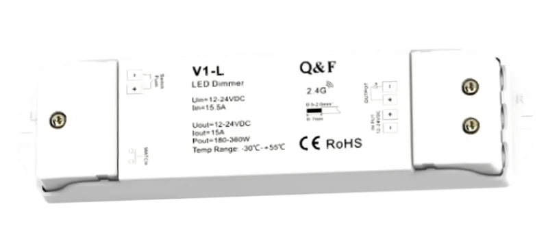 Контроллер V1-L MONOV1-L 15A DIM (для одноцветной ленты) 12-24vDC Думлайт