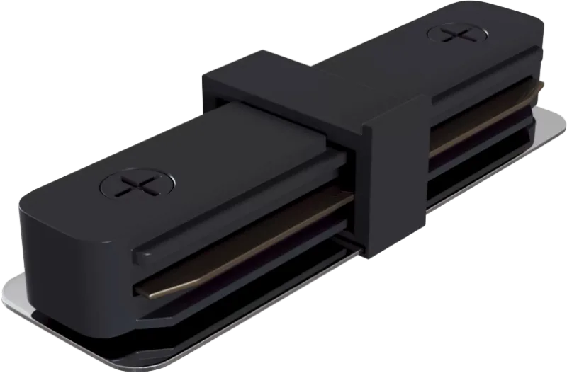 Коннектор ЭРА TR-1PA-IC-BK прямой для однофазного шинопровода черный Б0054464