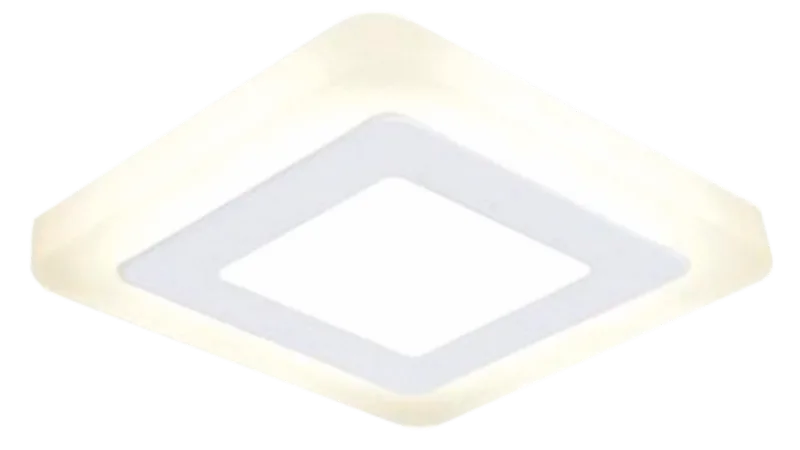 Светильник Gauss Backlight BL120 квадрат 3+3W Led 3000K. 350Lm 105*105*31 мм