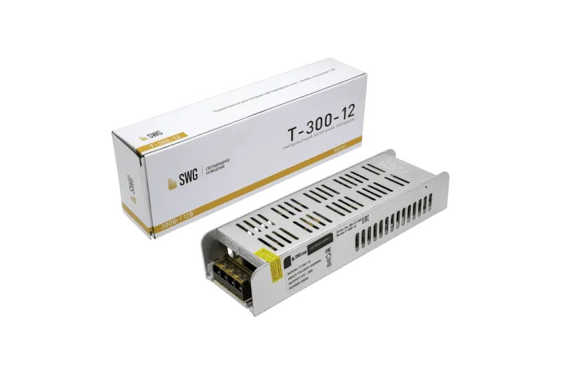 Блок питания тонкий SWGroup Т-300w-12v (узкий)