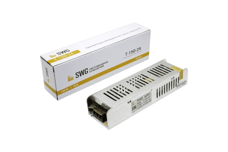 Блок питания тонкий SWGroup Т-150w-24v (узкий)