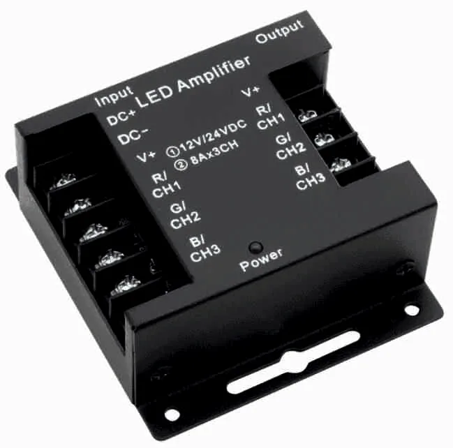 Усилитель RGB. 24A. Черный AMP-RGB-24A-BI SWGroup