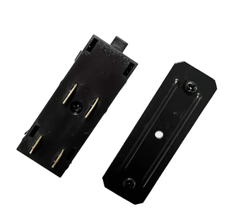 Прямой коннектор для трековой системы SLIMLINE, 220V, Black, 25x45x20mm