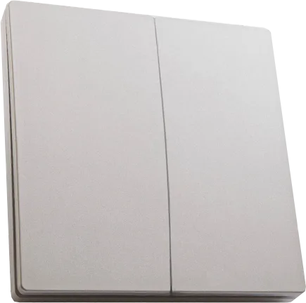Выключатель дистанционного управления 230V 500W двухклавишный, TM82, серебро