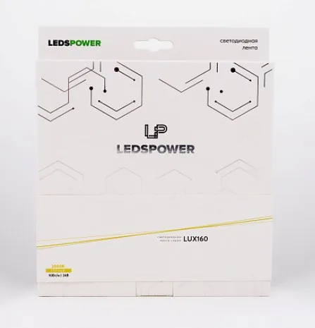Светодиодная лента LEDS POWER 2835 128/м (12Вт/м) 24В 6000К LUX160