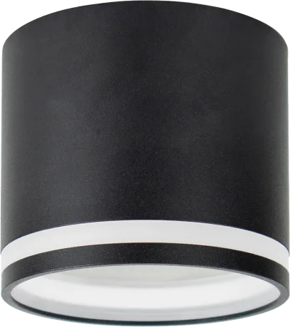 Светильник потолочный 12W, 230V GX53 черный HL362, 80.5*50mm 41997