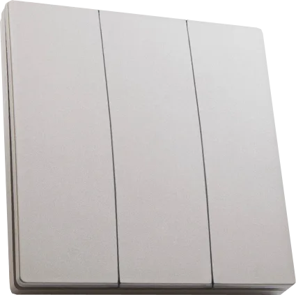 Выключатель дистанционного управления 230V 500W трехклавишный, TM83, серебро