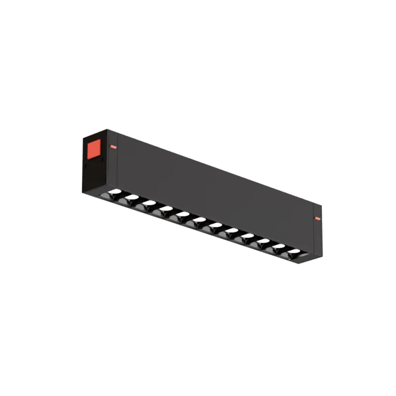 Светильник FLAT MASK, система SLIMLINE, Black 9W SMART DIM CRI90 OSRAM TRIX ССТ 3000-6000К, 220x25x4