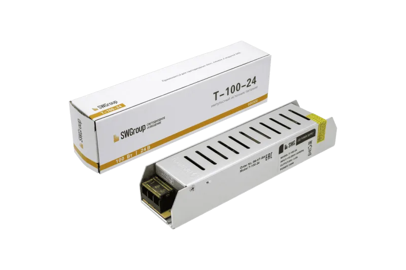 Блок питания тонкий SWGroup Т-100w-24v (узкий)