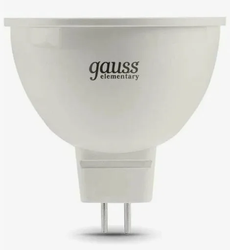Лампа светодиодная Gauss 5.5W 230V GU5.3 4100К MR16 (Гаусс)