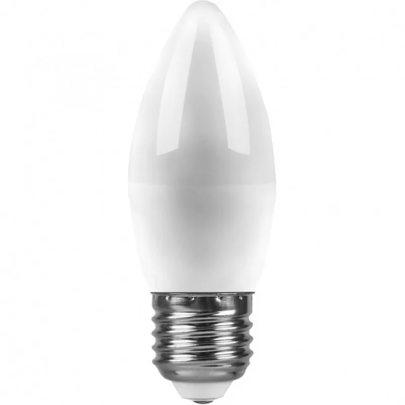 Лампа светодиодная свеча Saffit 11W 230V E27 4000К C37 Сафит SBC3711