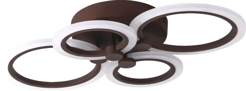 Люстра светодиодная 53033/4CF 610*400*140mm 4 кольца