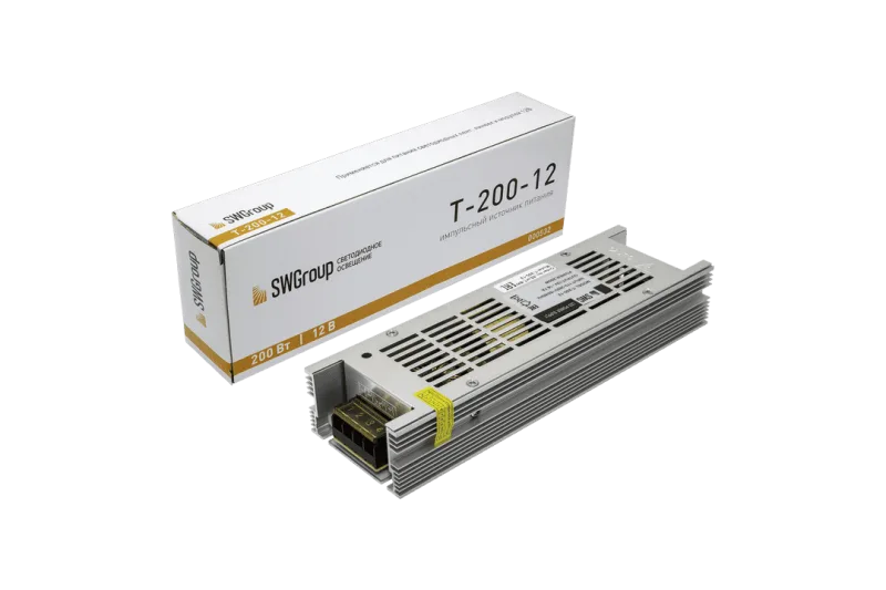 Блок питания тонкий SWGroup Т-200w-12v (узкий)