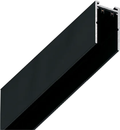 Шинопровод 2x-контактный,черный,220V.Трековая система серии SLIMLINE.Тип магнитный.1000х32х57mm 1м