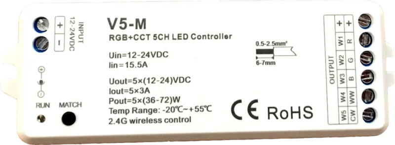 Контроллер V5-M 5CH*3A 12-24V DC CV
