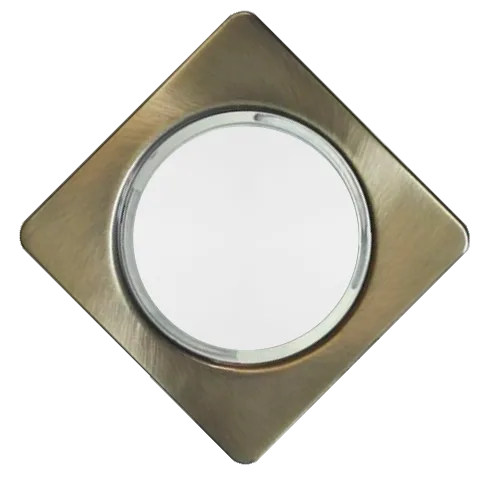 Светильник Ecola GX53 H4 квадрат плоский / Бронза черненая (FN53N4ECB),106*41мм