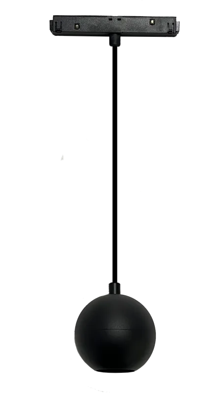 Светильник магнитный трековый А024-20 CD SBK 6W 48V 4000K шарик 80x75x1150mm