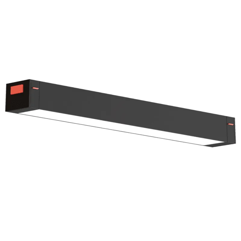 Светильник FLAT, система SLIMLINE, Black 27W SMART DIM CRI90 OSRAM TRIX ССТ 3000-6000К, 600x25x41mm
